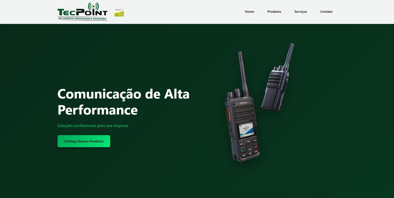 Player da rádio corporativa interna